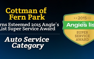 Cottman of Fern Park FL - 2015 Angie's List Super Service Award