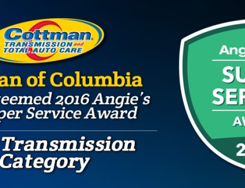 Cottman of Columbia Receives 2016  Angie’s List Super Service Award